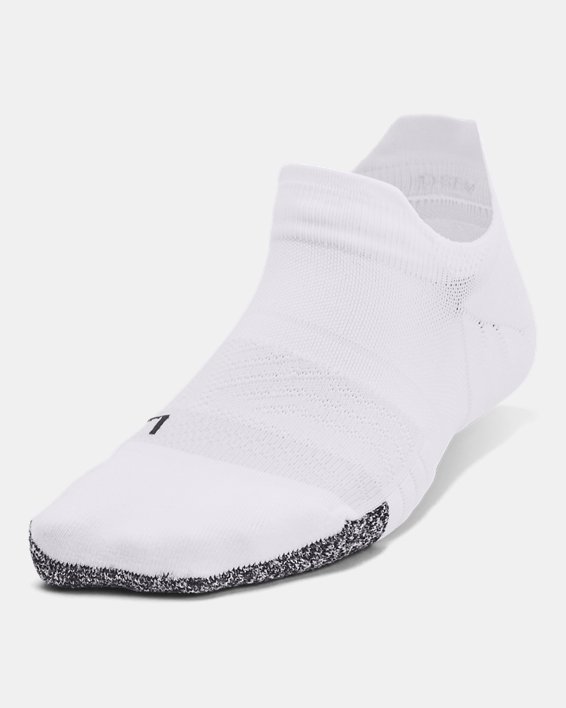 Paquete de 2 calcetines UA Breathe No Show Tab para mujer, White, pdpMainDesktop image number 1